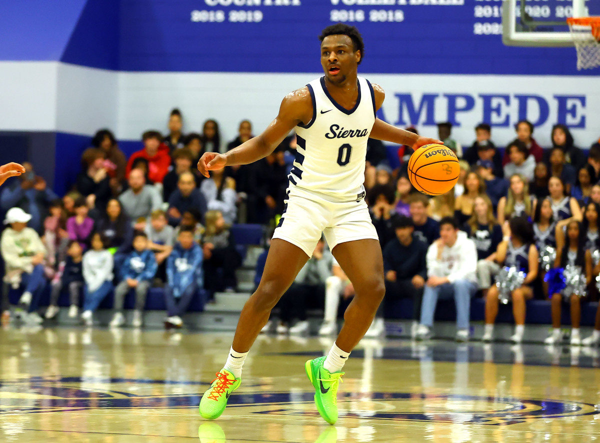 Sierra Canyon Bronny James LeBron James 61, Etiwanda 55 SC QF playoffs boys basketball by Nick Koza 3-2-23030220232769